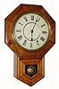 C.1909, Seth Thomas Clock Co., 10 Inch Drop Octagon schoolhouse clock. 