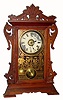 C.1887 (dated case) Seth Thomas Clock Co., "Newark" 8-day time/strike/alarm city series mantel clock. 