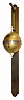 C.1960, English, Repro Falling Ball clock, less end to chain or cord, as-found . 