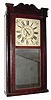 C.1842 (dated) Jonathan Frost, Reading, Mass., 30-hour time/strike wood movement shelf clock, with OG sides and splat at top. 