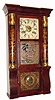 C.1864, Seth Thomas, Plymouth Hollow, Conn., 8-day time/strike, 2-wt, column and cornice shelf clock. 