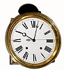 C.1890, French, sweep second Morbier wall clock 8-day time and bell strike, less weights and pendulum. 