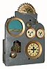 C.180, French, "12 Apostles" Morbier automaton, time, strike and calendar, as-found. 
