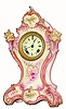 C.1910, Ansonia Clock Co., Royal Bonn, porcelain china clock. 