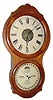 C.1880, Ithaca Calendar Clock Co., "No. 4 Hanging Office" variant, 30-day double dial calendar timepiece. 