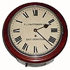 C.1890, English, 8-day fusee wall timepiece. 