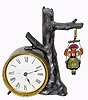C.1900, Ansonia SWING No. 2, swinging doll novelty clock, 30-hour. 