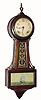 C.1929, New Haven Clock Co., "Winetka", 8-day time/strike banjo clock. 