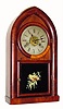 C.1860, Bristol Brass and Clock Co., Forestville, Conn., 30-hour time/strike beehive shelf clock. 