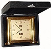 C.1950, Gubelin, Swiss time and automatic calendar desk timepiece, 8-day, with velour lined gift box. 