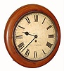 C.1900 English, Pub or Dial clock, 8-day fusee, time only. 