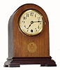 C.1910, German Junghans, 8-day round gothic mantel timepiece. 