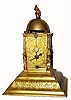 C.1750, German tabernacle clock, incomplete, and with a later time and strike verge/cows tail movement. 