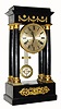C.1800, French, 4-Column, Empire clock, with large long running movement, pinwheel escapement and center seconds hand. 