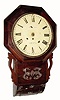 C.1860, English, 8-day fusee drop wall timepiece, octagon top. 