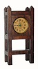 C.1905, Parker Clock Co., Meriden, Conn, 30-hour Mission Oak alarm clock. 