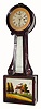 Mixed lot: C.1840 Attleboro banjo case, now with a Jerome marine style movement and dial. 