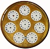 Dial only, C.1890, French, Multiple time zones dial. 