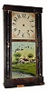 C.1835 Daniel Pratt, 30-hour time/strike wood movement shelf clock. 