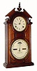 C.1875, Ithaca Calendar Clock Co., "No. 8 SHELF LIBRARY", in walnut, 8-day, striking. 