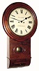 C.1860, English, 2-fusee Drop Dial clock, with 11" painted dial, signed W. Cope, Nottingham. 