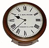 C.1890, English, 8-day fusee wall timepiece in very good restored condition.