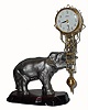 C.1970, Linden, 8-day swinger statue timepiece. 