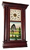 C.1845 Birge and Fuller, 8-day time/strike column and cornice shelf clock. 