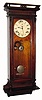C.1883, Seth Thomas Clock Co., "Suez" in walnut, 8-day time/strike wall clock. 