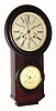 C.1865, L. F. and W. W. Carter, Double Dial calendar clock in rosewood, 8-day time and gong strike, spring mov't. 