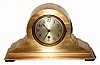 C.1934, Chelsea Clock Co., Boston, Tambour No. 15, in a red brass case with 4" dial, time only. 