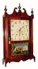 C.1820, Seth Thomas, Pillar and Scroll, 30 hour wooden works 2-weight. 