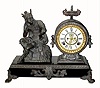 C.1894 Ansonia Clock Co., "Mercury", 8-day time/strike figural mantel clock. 