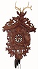C.1960, German, Jumbo Hunter Motif cuckoo with 2-tune music box. 