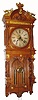 C.1893, Waterbury Clock Co., "Augusta", 8-day time/strike wall clock, with restorations. 