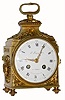 C.1890, French, LeRoy and Cie, re-issue of the "Pendule d'Officer", 8-day, time and strike, platform with lever escapement, serial No. 22087. 