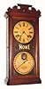 C.1880, Ithaca HOME double dial calendar clock in walnut. 