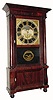 C.1835, Birge, Gilbert and Co., 8-day time/strike column and cornice shelf clock, 2-weight. 