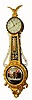 C.1973, Elmer O. Stennes, Weymouth, Mass, GIRANDOLE, 1-weight  banjo wall timepiece, gilt case, with Aurora glasses. 