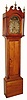 C.1830, An American Pine Tall case, with an English 30 hour movement, with a convex painted dial. 