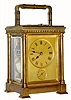 C.1900, French, Drocourt, Brass Cased Carriage clock, Grand Sonnerie, with repeat and alarm. 