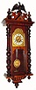 C.1900, Gustav Becker, Arch Dial, Alt Deutsch wall clock, 8-day t-s spring movement. 