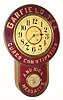 C.1890, Seth Thomas Clock Co., "Garfield Tea" 8-day advertising timepiece with restoration. 