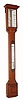 C.1875, J G. West and Co., 22 and 95 Fleet St., London, Mercury stick barometer with thermometer. 