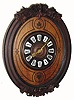 C.1890, French, Walnut baker's clock, 8-day time/strike. 
