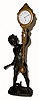 C.1905, German, Junghans, BATBOY, bronzed spelter swinging mystery timepiece. 
