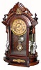 C.1880 Bridgeport Brass Co., "Occidental" 8-day time/strike mantel clock. 