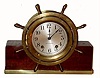 C.1950, Seth Thomas Clock Co., "Mayflower-3", 8-day time/strike 11-jeweled ship's bell clock. 