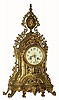 C.1900, French, 8-day time/strike cast metal mantel clock. 