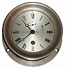C.1903, Chelsea Clock Co., Nickeled brass timepiece with 4.5 inch dial and screw bezel. 